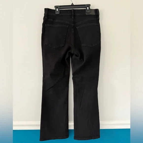 NWT Madewell Mid-Rise Kick Out Ankle Length Black Women’s Jeans - Picture 5 of 9